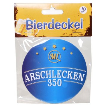 Bierdeckel Arschlecken 350