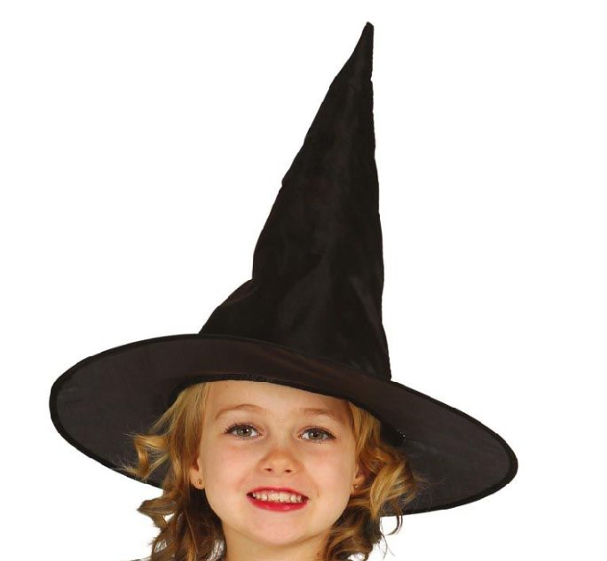 Hexenhut Kinder, schwarz