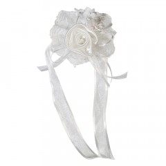 Hochzeitsdekoanstecker Weiße Rose