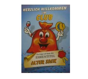Alte Scke Glckwunschkarte