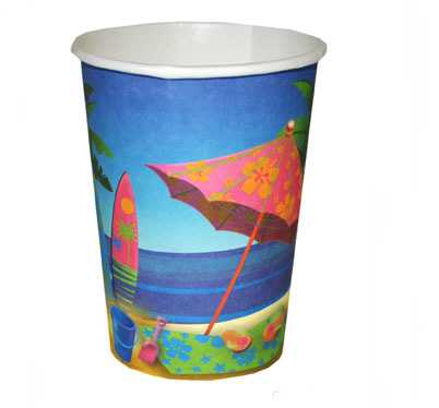 Pappbecher  Beachparty