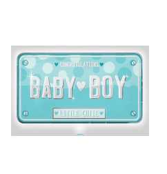 Folienballon Autoschild Baby Boy