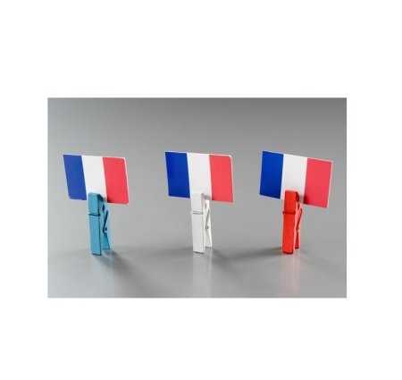 Papierkonfetti Frankreich Flagge