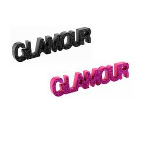 Glamour Schriftzug, schwarz