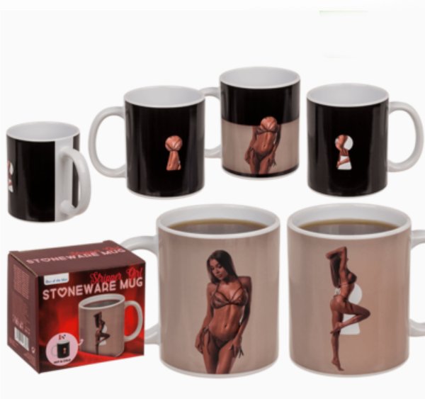 Kaffeebecher Stripper Frau