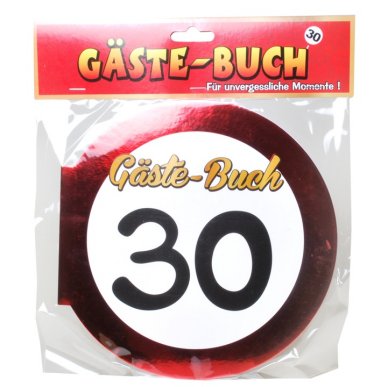 Gstebuch mit Zahl 30