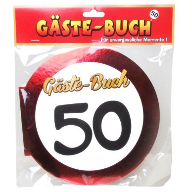 Gstebuch mit Zahl 50