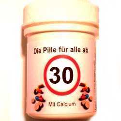 Geschenke 30. Geburtstag: Die Pille fr alle ab 30