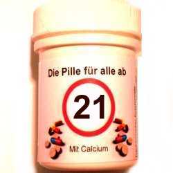 Geschenke 21. Geburtstag: Die Pille fr alle ab 21