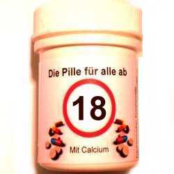 Geschenke 18. Geburtstag: Die Pille fr alle ab 18