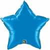 Folienballon Stern - blau metallic