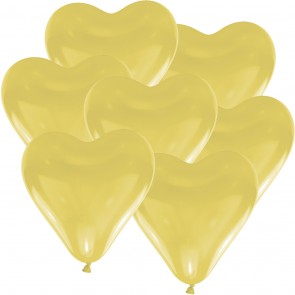 Herzluftballons in CREME