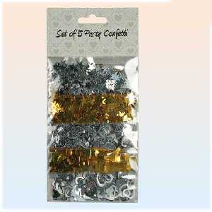 Party Konfetti silber und gold, 20g