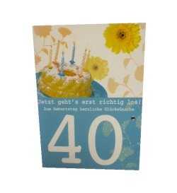 40.Geburtstag - Glckwunschkarte
