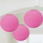 Rosa 3er Lampion Set