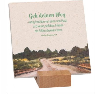 Natursteintafel - Geh deinen Weg