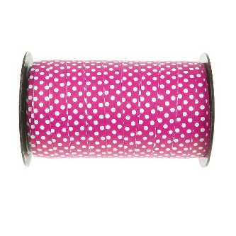 Krusel- Geschenkband, pink Dots