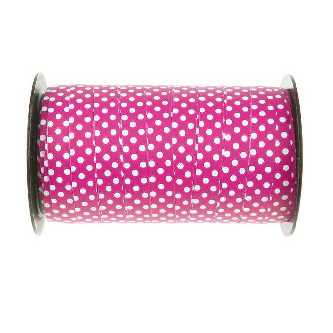 Krusel- Geschenkband, pink Dots