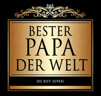 Aufkleber Bester Papa, elegant