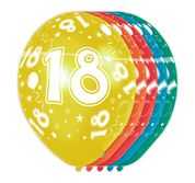 5x Latexballon zum 18. Geburtstag