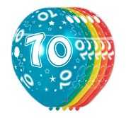 5x Latexballon zum 70. Geburtstag