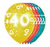 5x Latexballon zum 40. Geburtstag