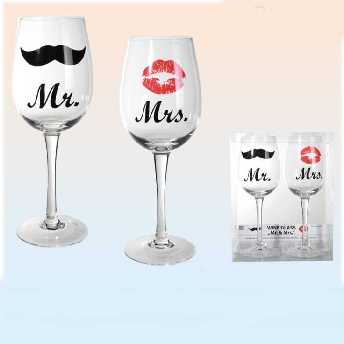 Weingläser Set Mr. und Mrs.