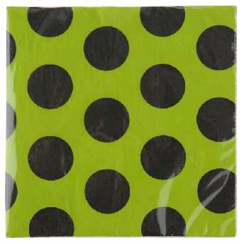 Papier Servietten Big Dots, grn