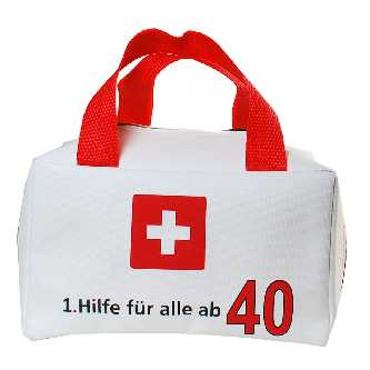 Befllbare Tasche zum 40. Geburtstag