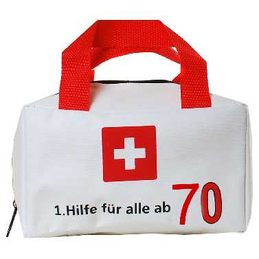 Befllbare Tasche zum 70. Geburtstag