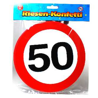 Riesen Konfetti zum 50. Geburtstag