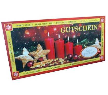 XXL Weihnachts-Kuverts Gutschein