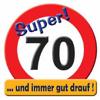 Geburtstag - XXL Schild  70