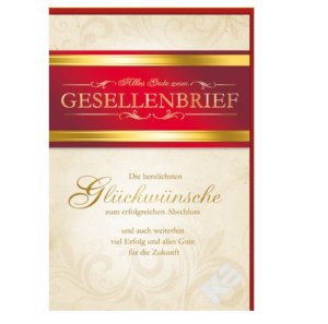 Gesellenbrief Glckwunschkarte