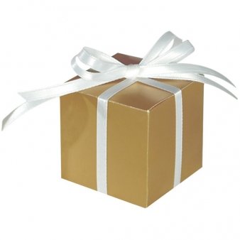100 Give away Boxen / Schachteln, gold