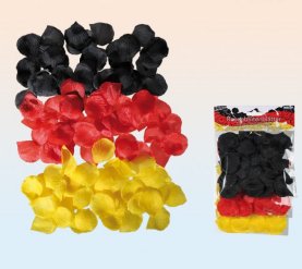 Rosenbltenbltter in Deutschlandfarben