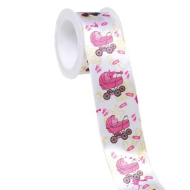 Geschenkband Baby, rosa