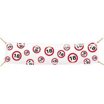 Riesen Banner zum 18. Geburtstag