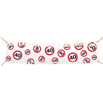 Riesen Banner zum 40. Geburtstag