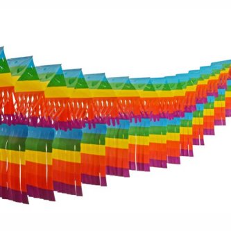 Groraumgirlande mit Fransen, 10m