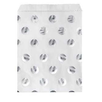 Papiertten Dots, silber