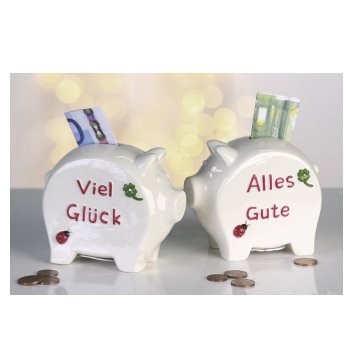 Spardose Sparschwein - Viel Glck