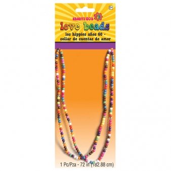 Hippie Perlen Kette, bunt