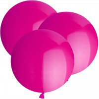 Rundballon pink - 10 Stck, 30 cm