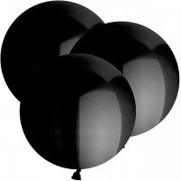 Riesen Rundballon-Extra Stark SCHWARZ