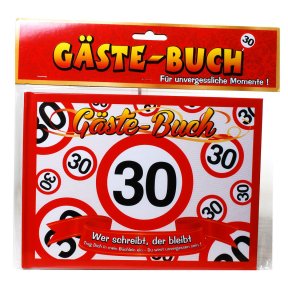 Gstebuch zum 30. Geburtstag