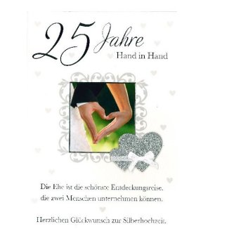 Silberhochzeit Karte
