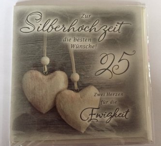 Zur Silberhochzeit die besten Wnsche