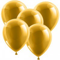 Goldene Hochzeit - 10 x goldene Luftballons