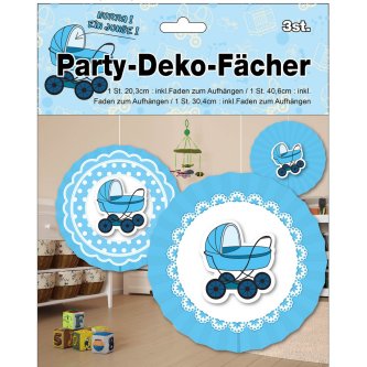 Party Dekofcher Baby blau